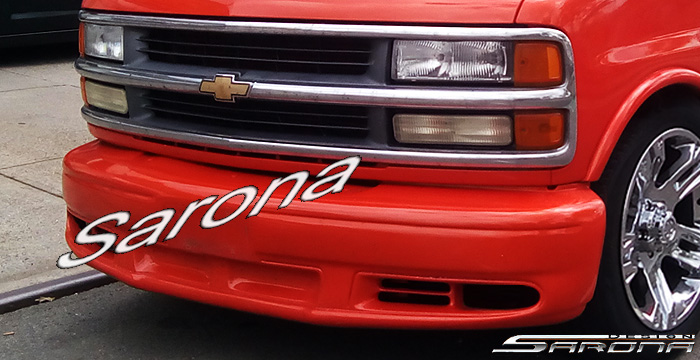 Custom Chevy Express Van  All Styles Front Bumper (1996 - 2002) - $560.00 (Part #CH-054-FB)
